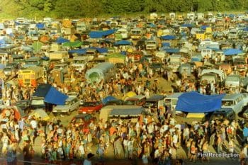 Grateful Dead fans gathered outside Deer Creek Amphitheatre in Indiana during the summer of 1991